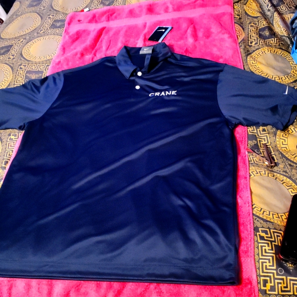 A crane Jersey by Nike dark  blue silk